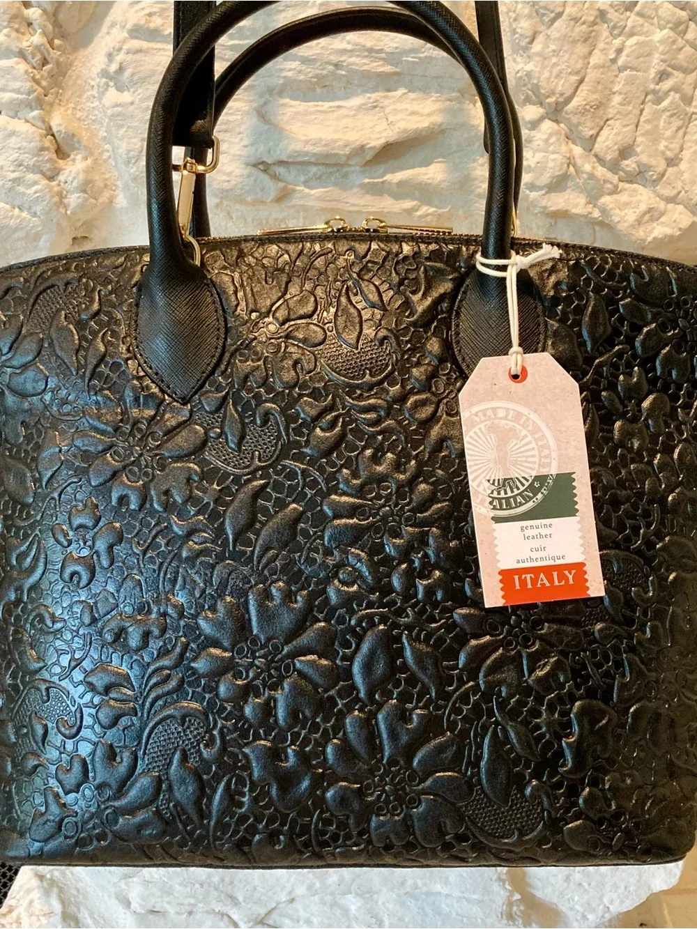 NWT PERSAMAN New York satchel/ convertible crossbody